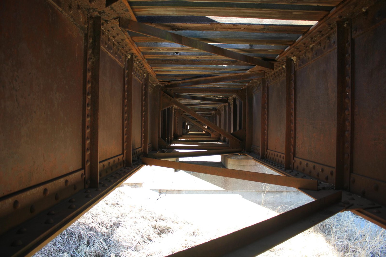 Inside girder